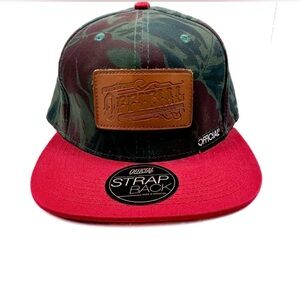 Official Camo Winterback Flatbill Leather SnapBack
